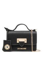 Love Moschino sac à bandoulière à plaque logo - Noir