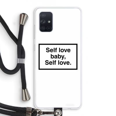 Self love: Samsung Galaxy A71 Transparant Hoesje met koord