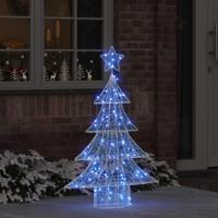 VidaXL Kerstboom met 100 led blauw 120 cm acryl