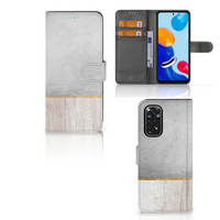 Xiaomi Redmi Note 11/11S Book Style Case Wood Concrete - thumbnail