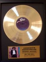 Gouden plaat LP Michael Jackson "Off The Wall"