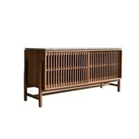 Tikamoon - Buffetkast van massief notenhout en premium terrazzo 160 cm