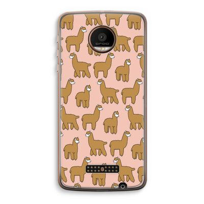 Alpacas: Motorola Moto Z Force Transparant Hoesje