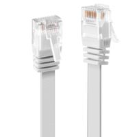 LINDY 47500 RJ45 Netwerkkabel, patchkabel CAT 6 U/UTP 0.30 m Wit Snagless 1 stuk(s) - thumbnail