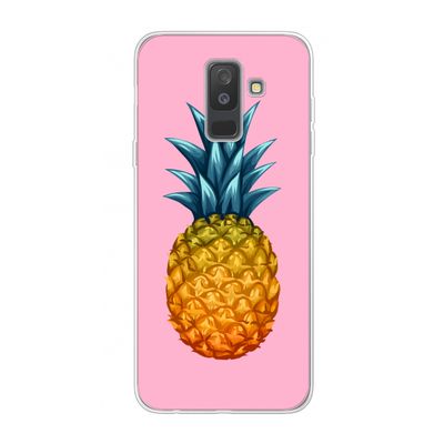 Grote ananas: Samsung Galaxy A6 Plus (2018) Transparant Hoesje