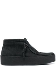 Clarks bottines en daim à lacets - Noir