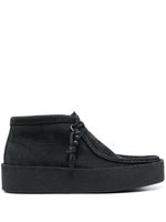 Clarks bottines en daim à lacets - Noir