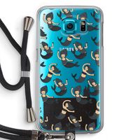 Zeemeermin: Samsung Galaxy S6 Transparant Hoesje met koord