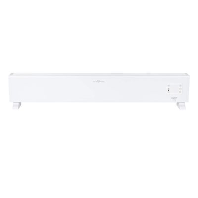 Eurom Alutherm Convectorkachel - 145x21cm - IP24 - 2500watt - wifi - vloer/wand- Horizontaal - metaal wit mat 361056