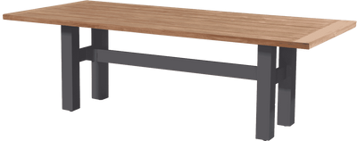 Hartman Tuintafel 'Sophie Yasmani' Teakhout, 240 x 100cm, kleur Naturel/Antraciet