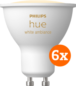 Philips Hue White Ambiance GU10 6-pack