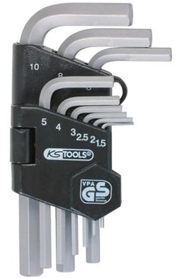 KS TOOLS Angle wrench set hexagon socket 9 pcs.