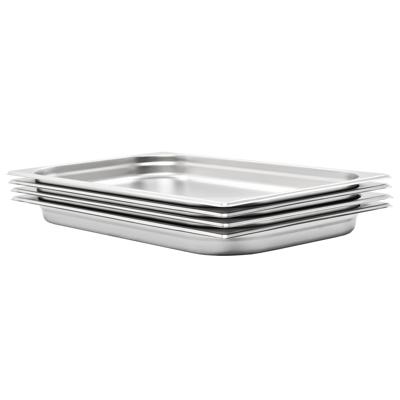 Gastronormbakken 4 st GN 1/1 40 mm roestvrij staal