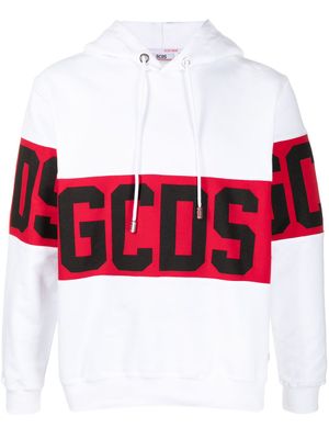 GCDS hoodie à logo imprimé - Blanc