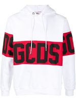 GCDS hoodie à logo imprimé - Blanc
