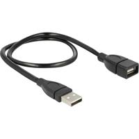 Delock USB-kabel USB 2.0 USB-A stekker, USB-A bus 0.50 m Zwart Flexibele zwanenhalskabel 83499 - thumbnail