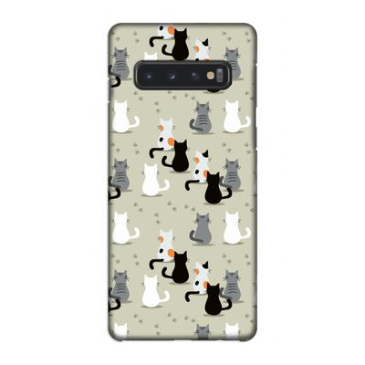 Katten: Samsung Galaxy S10 4G Volledig Geprint Hoesje