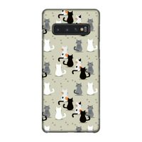 Katten: Samsung Galaxy S10 4G Volledig Geprint Hoesje