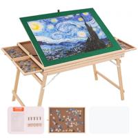 VEVOR puzzeltafel, puzzelbord, 1500 stukjes, puzzelezel, in hoogte verstelbare puzzeltafel, kanteltafel, puzzelbord met 4 uittrekbare laden, puzzelbordplezier voor volwassenen en kinderen