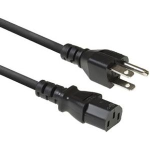 ACT Netsnoer USA connector - C13 zwart 1,8 m