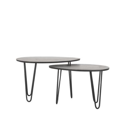 LABEL51 Salontafel Frisk - Zwart - Mangohout - 68 cm LABEL51 Salontafel Frisk - Zwart - Mangohout - 68 cm