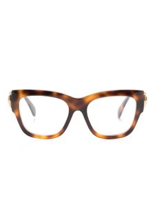 Gucci Eyewear lunettes de vue GG14100 à effet écailles de tortue - Marron