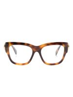 Gucci Eyewear lunettes de vue GG14100 à effet écailles de tortue - Marron