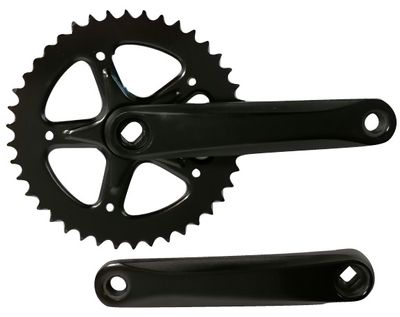 Hzb crankset / kettingwiel staal 44t 1/8 + 3/32 170 mm -1 mm zwart