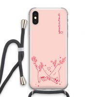 Best Friends: iPhone X Transparant Hoesje met koord