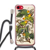 Carolinaparkiet: iPhone SE 2020 Transparant Hoesje met koord - thumbnail