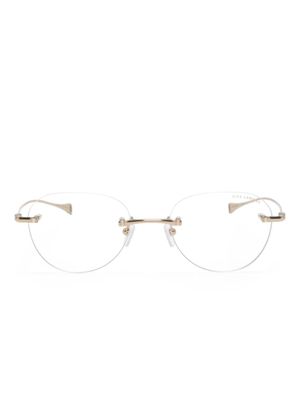 Dita Eyewear lunettes de soleil Lancier à monture ronde - Or