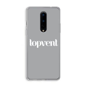 Topvent Grijs Wit: OnePlus 8 Transparant Hoesje