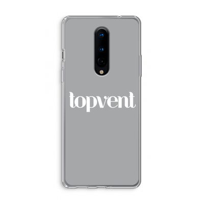 Topvent Grijs Wit: OnePlus 8 Transparant Hoesje
