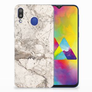 Samsung Galaxy M20 (Power) TPU Siliconen Hoesje Marmer Beige