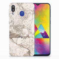 Samsung Galaxy M20 (Power) TPU Siliconen Hoesje Marmer Beige - thumbnail