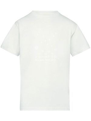 Maison Margiela sweat crop à logo Numeric imprimé - Blanc