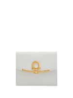 Ferragamo portefeuille en cuir à motif Gancini French - Blanc Ferragamo portefeuille en cuir à motif Gancini French - Blanc