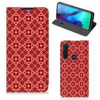 Motorola Moto G Pro Hoesje met Magneet Batik Rood