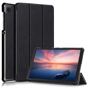 Tri-Fold Series Samsung Galaxy Tab A7 Lite Folio Case - Zwart