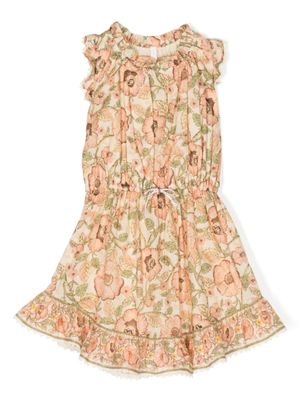 ZIMMERMANN Kids robe évasée à fleurs - Multicolore
