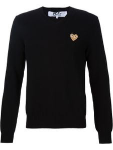 Comme Des Garçons Play pull à applique de cœur - Noir