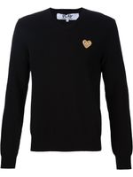 Comme Des Garçons Play pull à applique de cœur - Noir