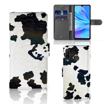 Huawei P30 Lite (2020) | Telefoonhoesje | Met pasjeshouder | Koeienvlekken