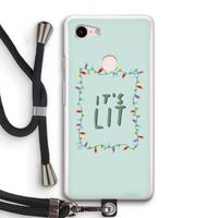 It's Lit: Pixel 3 Transparant Hoesje met koord