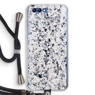 Gespikkelde marmer: Honor 10 Transparant Hoesje met koord