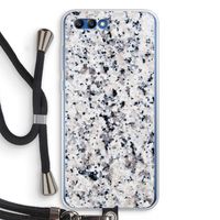 Gespikkelde marmer: Honor 10 Transparant Hoesje met koord
