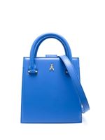 Patrizia Pepe sac à main en cuir à plaque logo - Bleu