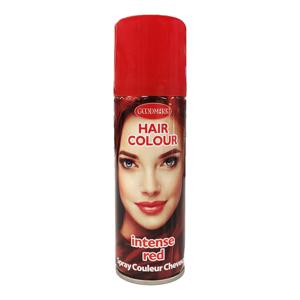 Haarspray of haarverf - kleur rood - verkleed accessoires - 125 ml - volwassenen en kinderen