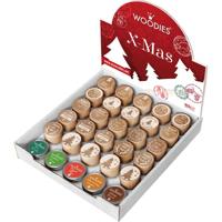 Stempels en stempelkussen woodies christmas
