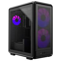 Cooler Master MasterFrame 500 Mesh AR Midi-tower PC-behuizing Zwart 3 voorgeïnstalleerde LED-ventilators, Zijvenster, Stoffilter